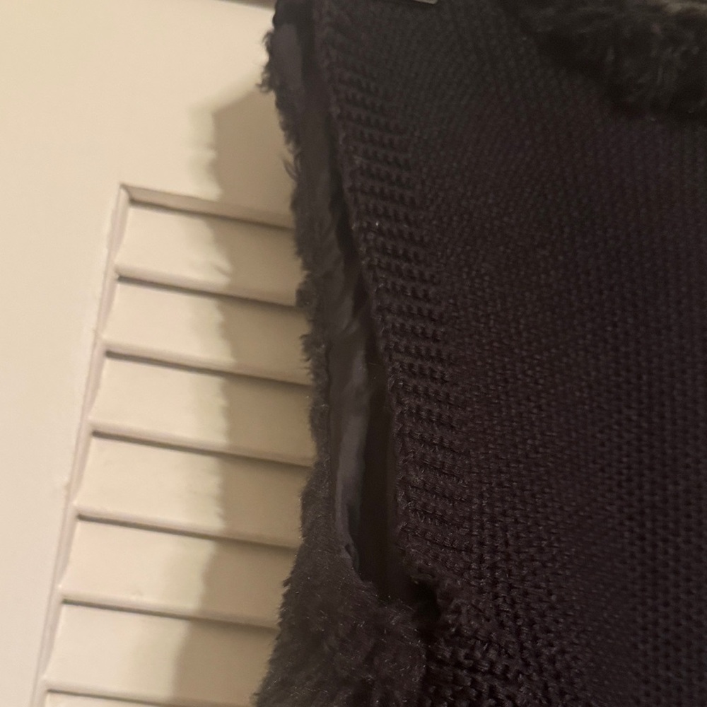 Maurices Black Faux Fur Vest - Plush Layering Piece - Picture 6 of 8